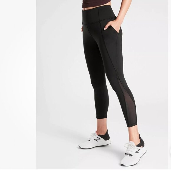 Athleta Lightening 7/8 Tight in Supersonic Navy, Size Medium - Picture 3 of 15